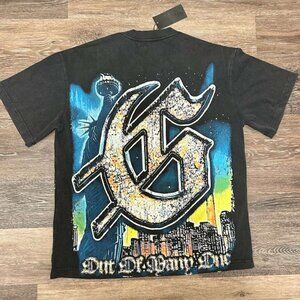 Rock T-shirt Godspeed Shirt Tee Black Size Men New Vintage Logo Sleeved Short 37